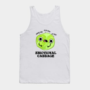 Emotional Cabbage Cute Veggie Pun Tank Top